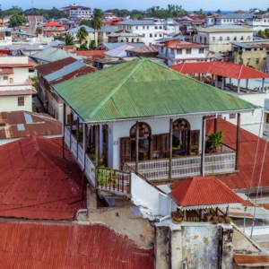 View of Stone Town, Zanzibar.